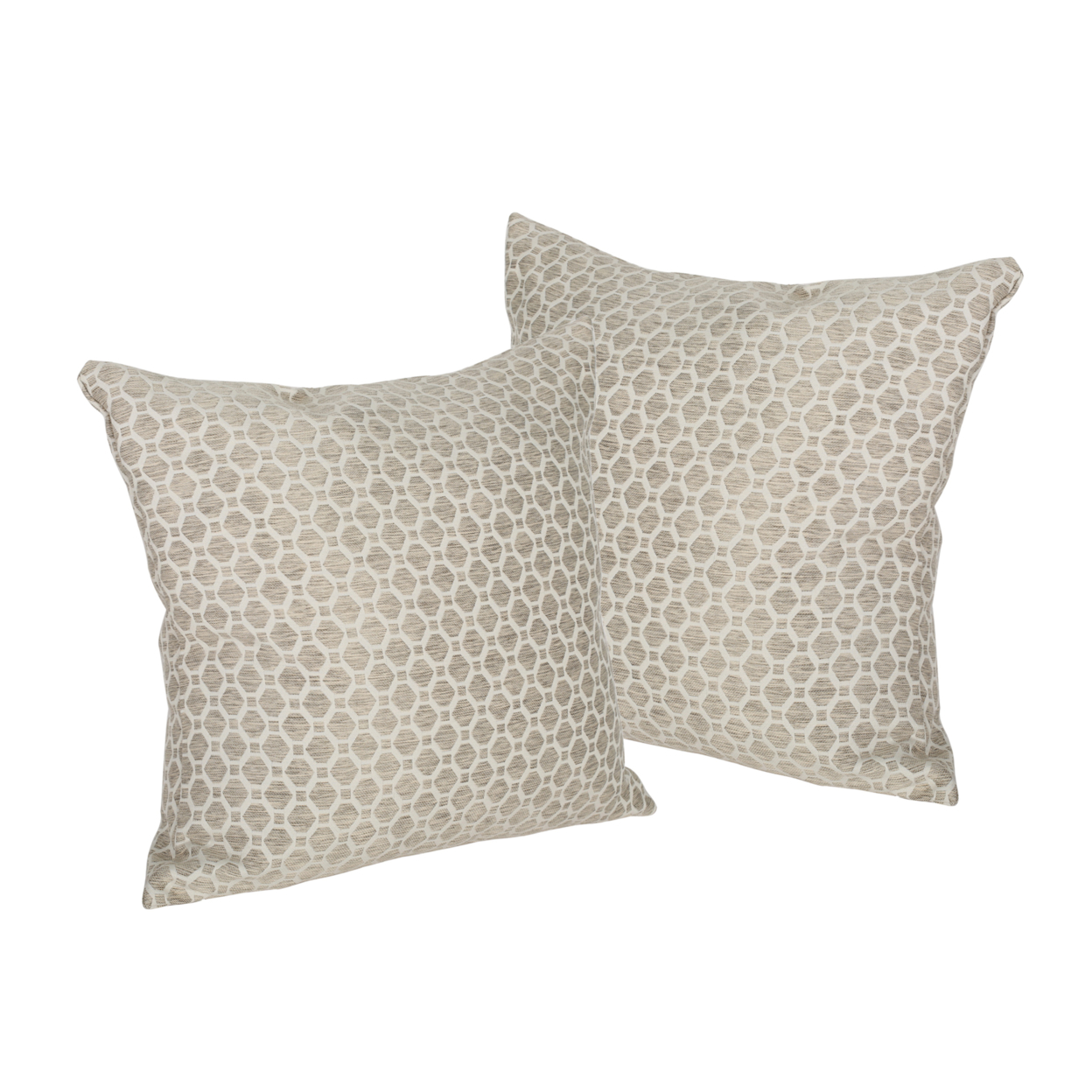 Lily Modern Fabric Throw Pillow Cover (No Filling) (Set Of 2)