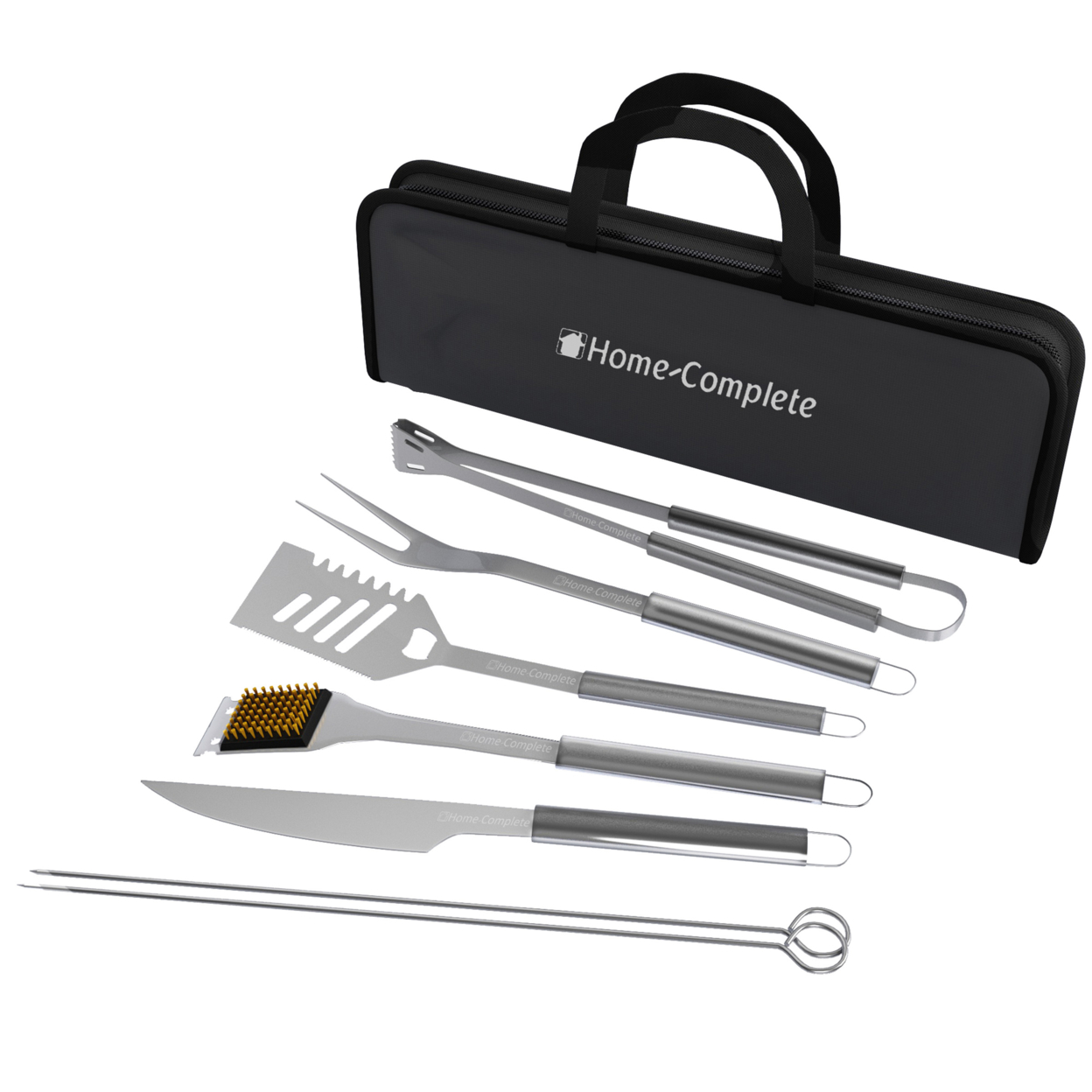 BBQ Grill Tool Set- Stainless Steel Barbecue Grilling Accessories With 7 Utensils And Carrying Case