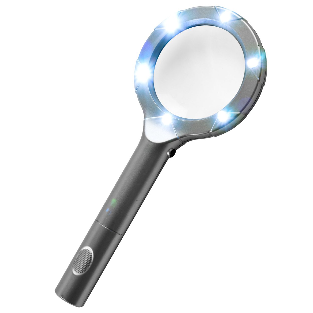 6 LED High Powered Magnifying Glass With Lights Battery Operated Kids Adult Magnifier