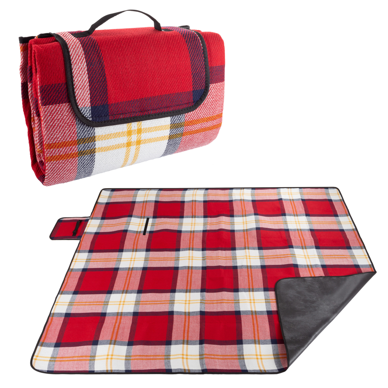 Outdoor Picnic Blanket- Oversized Beach Mat With Foam Padding-Waterproof & Foldable