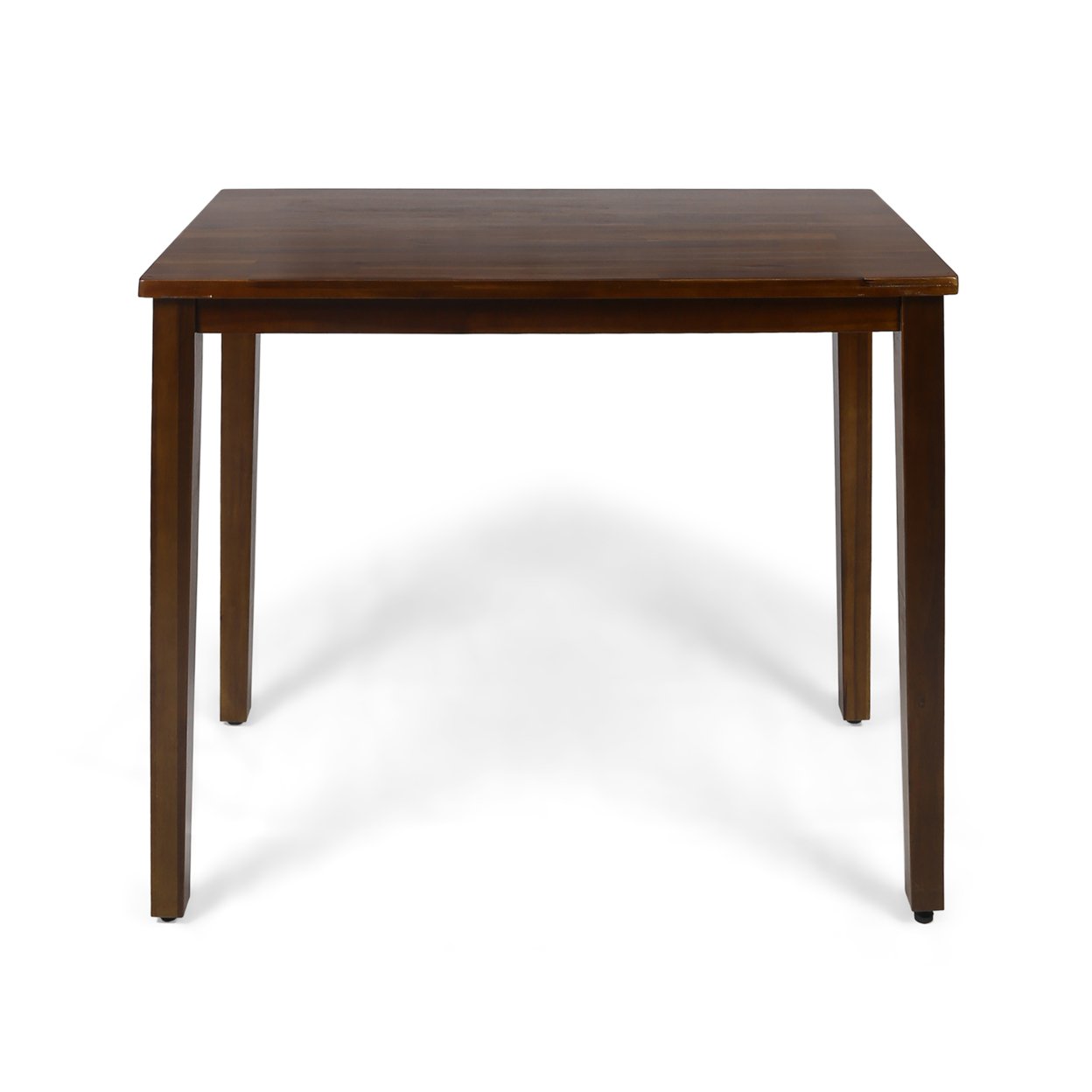 Taylo Contemporary Acacia Wood Bar Height Table - Dark Gray