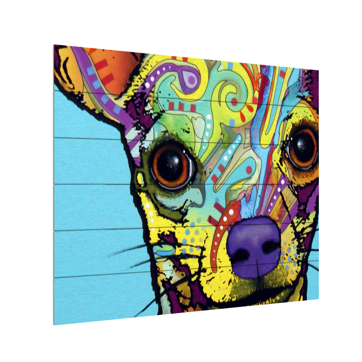 Wooden Slat Art 18 X 22 Inches Titled Chihuahua Ready To Hang Home Decor Picture
