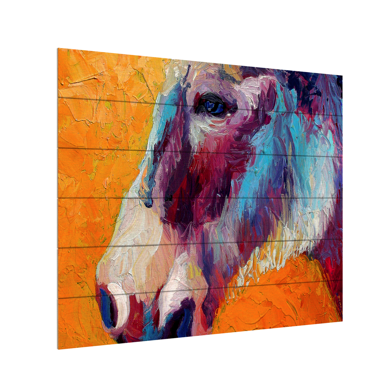 Wooden Slat Art 18 X 22 Inches Titled Burro II 1 Ready To Hang Home Decor Picture