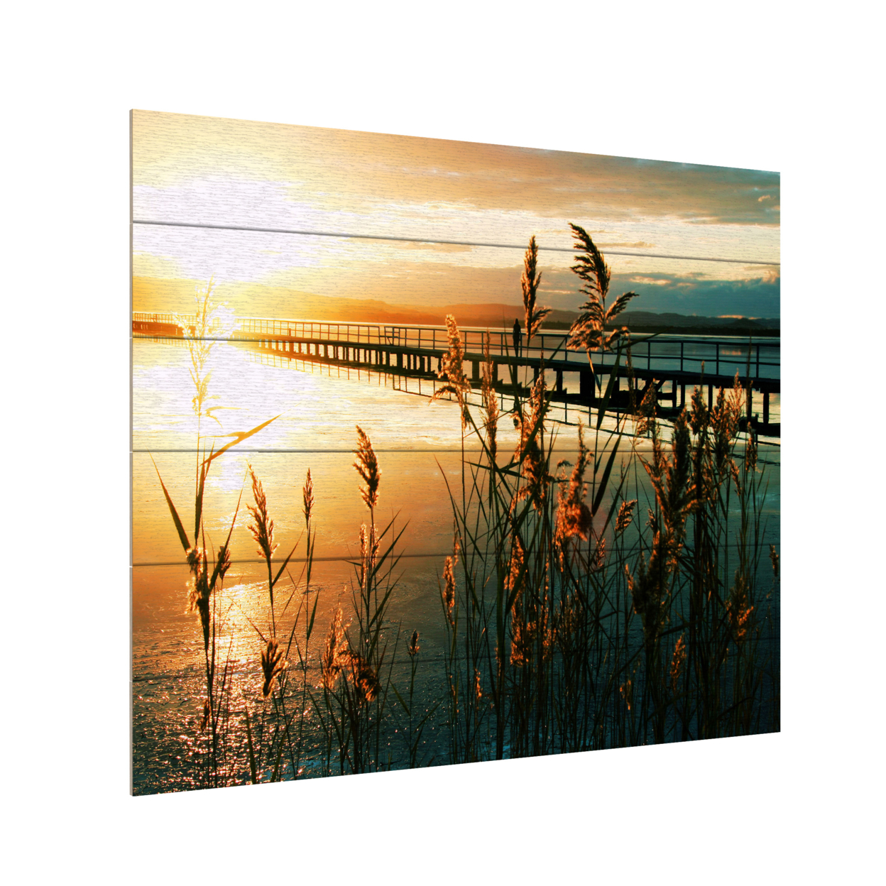 Wooden Slat Art 18 X 22 Inches Titled Wish You Were Here Ready To Hang Home Decor Picture