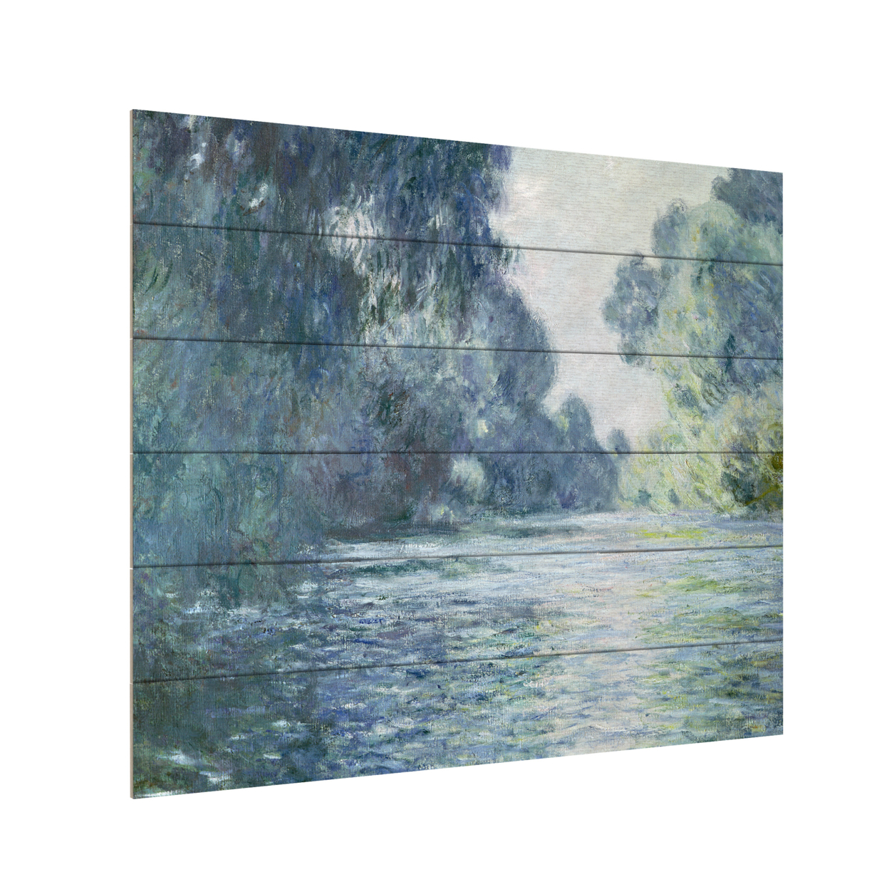 Wooden Slat Art 18 X 22 Inches Titled Branch Of The Seine Ready To Hang Home Decor Picture