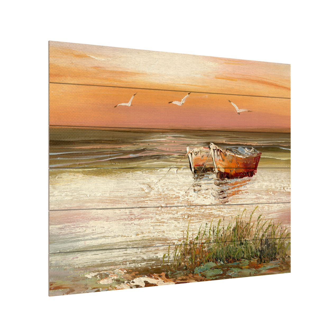 Wooden Slat Art 18 X 22 Inches Titled Florida Sunset Ready To Hang Home Decor Picture