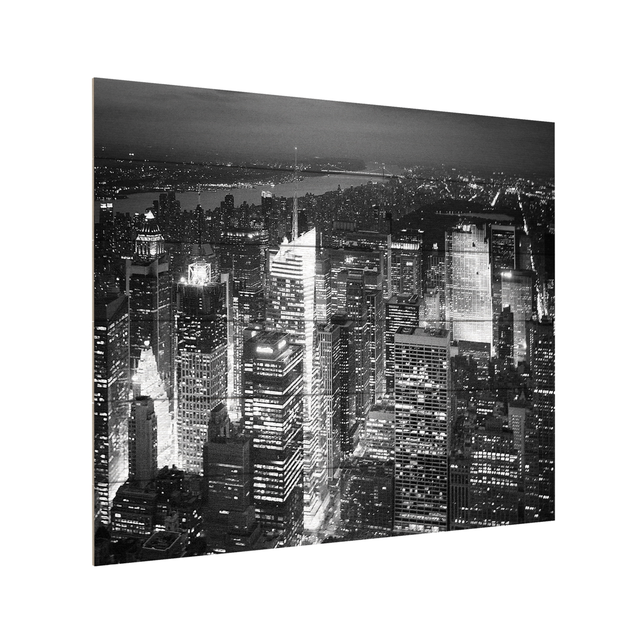 Wooden Slat Art 18 X 22 Inches Titled Times Square Ready To Hang Home Decor Picture