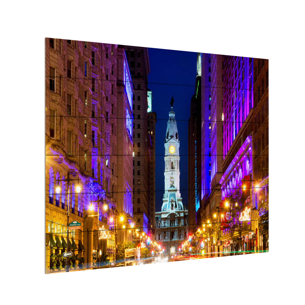 Wooden Slat Art 18 X 22 Inches Titled City Hall Philadelphia Ready To Hang Home Decor Picture