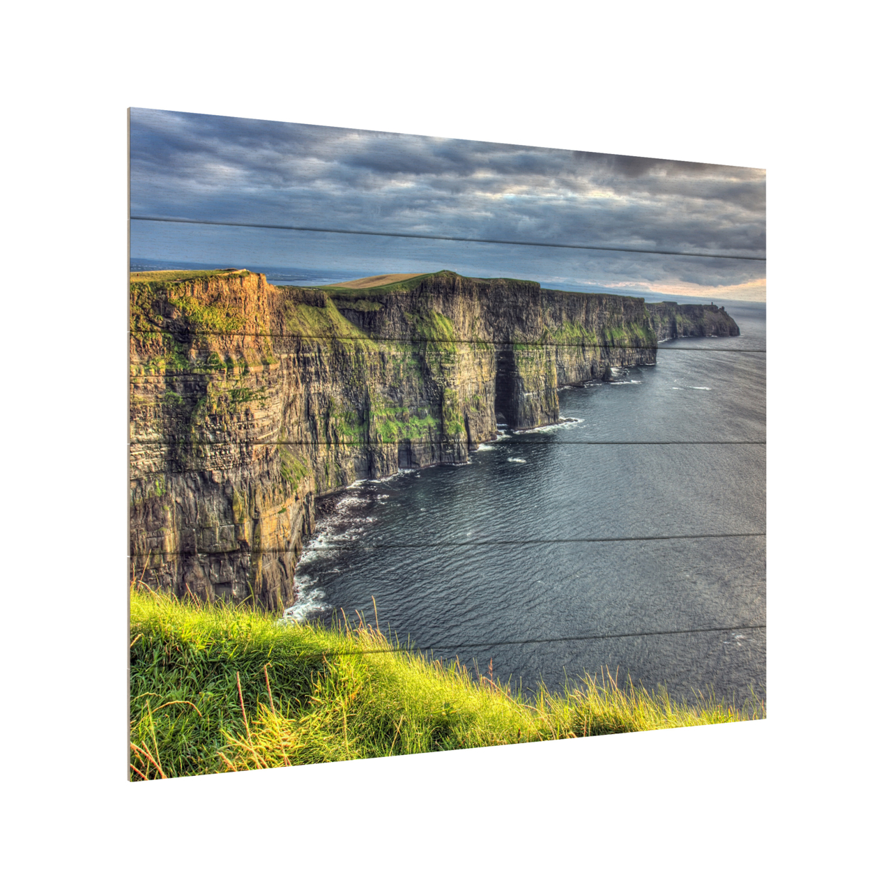 Wooden Slat Art 18 X 22 Inches Titled Cliffs Of Moher Ireland Ready To Hang Home Decor Picture