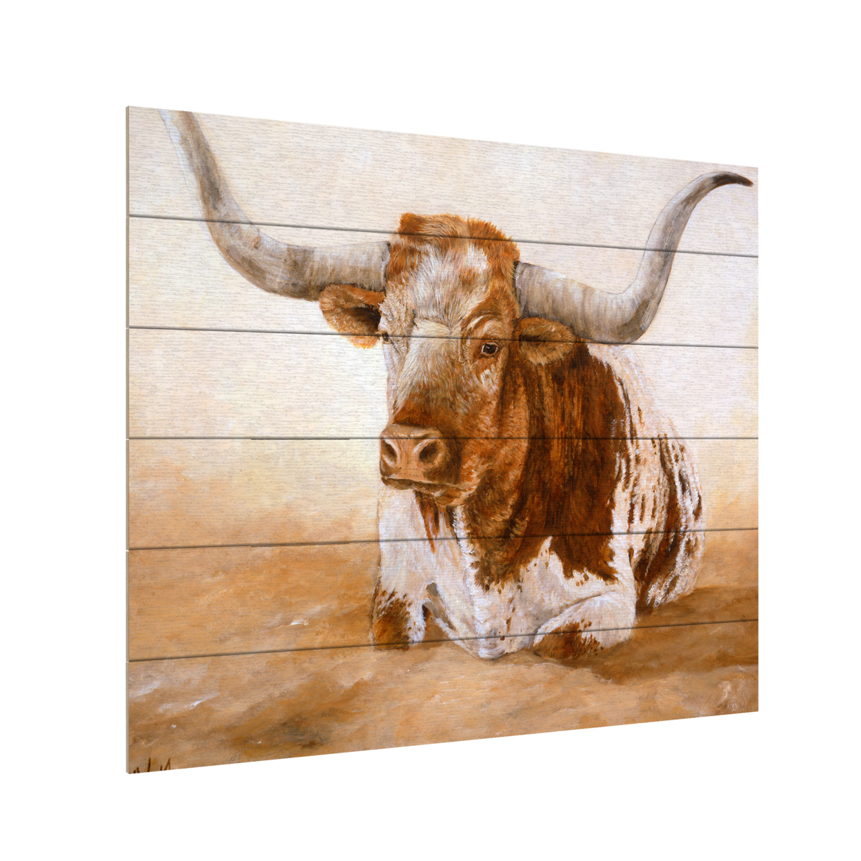 Wooden Slat Art 18 X 22 Inches Titled Easy Rider Cows Ready To Hang Home Decor Picture