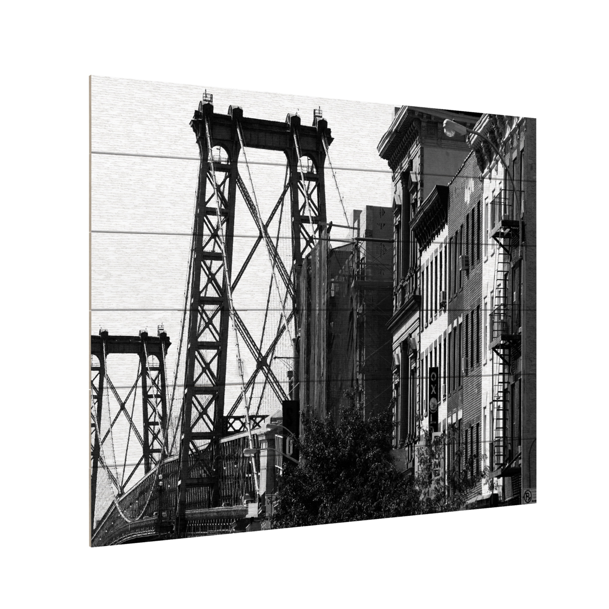 Wooden Slat Art 18 X 22 Inches Titled Williamsburg Bridge Ready To Hang Home Decor Picture