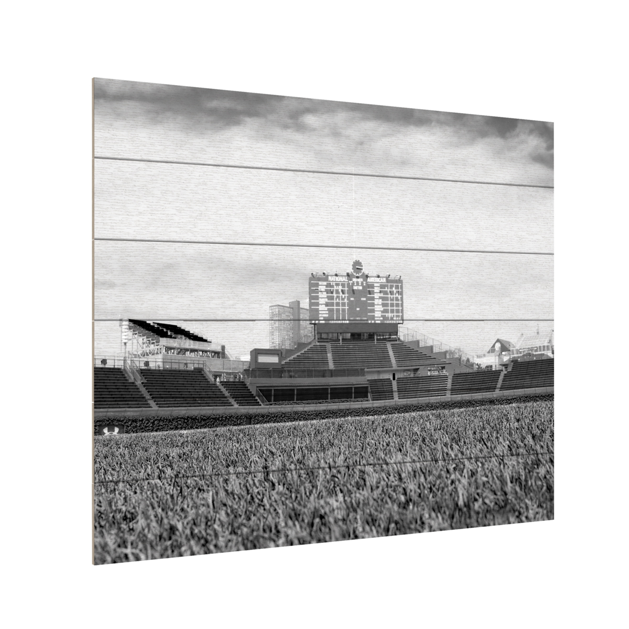 Wooden Slat Art 18 X 22 Inches Titled Wrigley Ready To Hang Home Decor Picture
