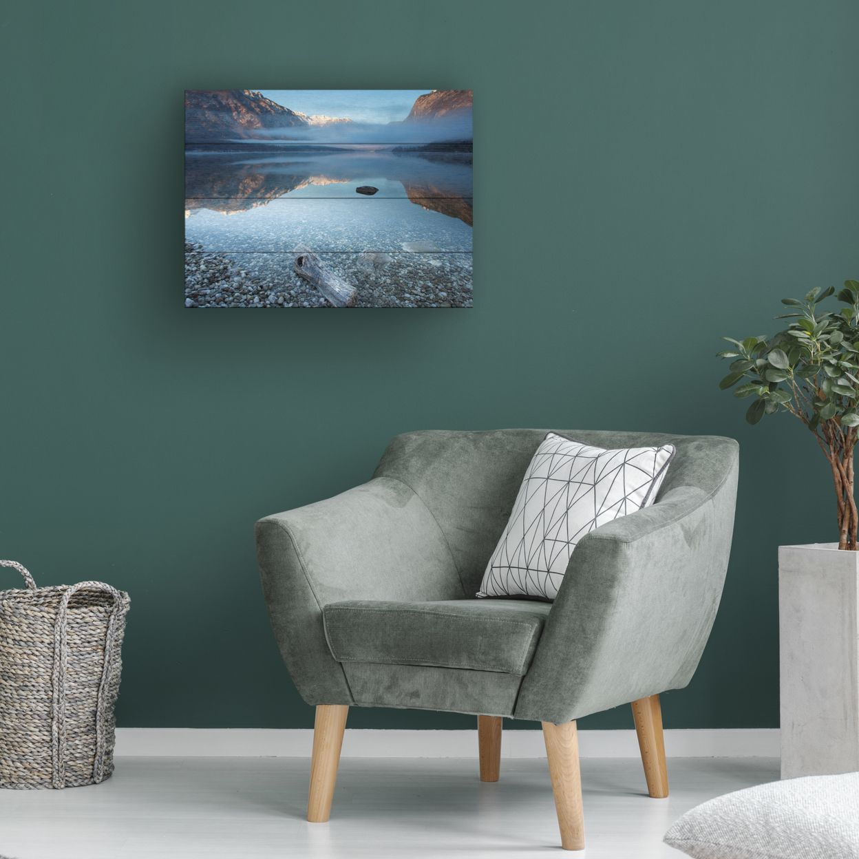 Wall Art 12 X 16 Inches Titled Bohinjs Tranquility Ready To Hang Printed On Wooden Planks