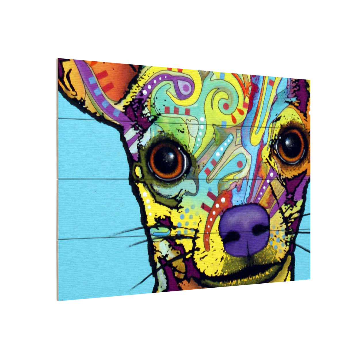 Wall Art 12 X 16 Inches Titled Chihuahua Ready To Hang Printed On Wooden Planks