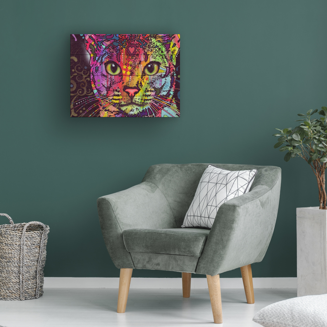 Wall Art 12 X 16 Inches Titled Abyssinian Ready To Hang Printed On Wooden Planks