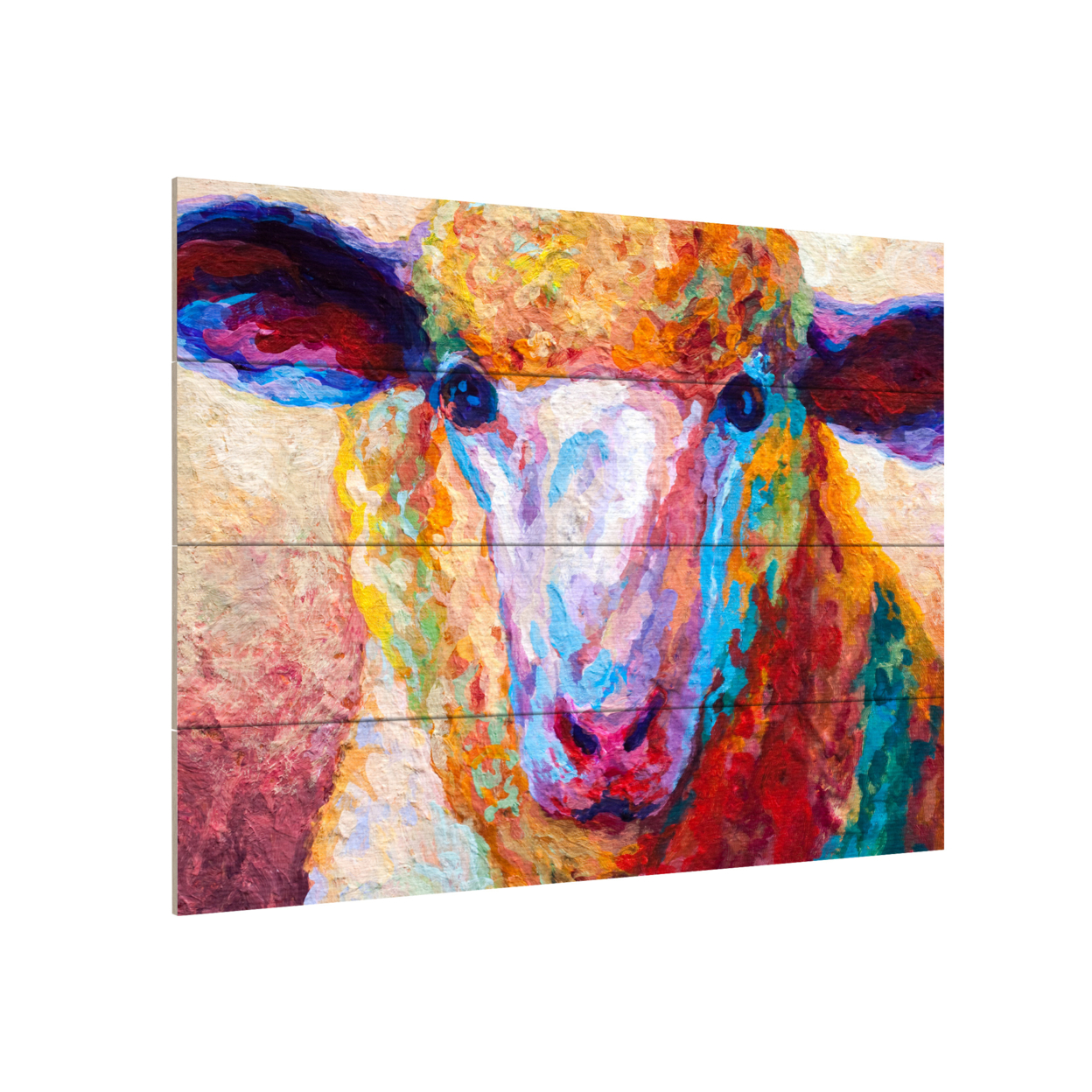 Wall Art 12 X 16 Inches Titled Dorset Ewe Ready To Hang Printed On Wooden Planks