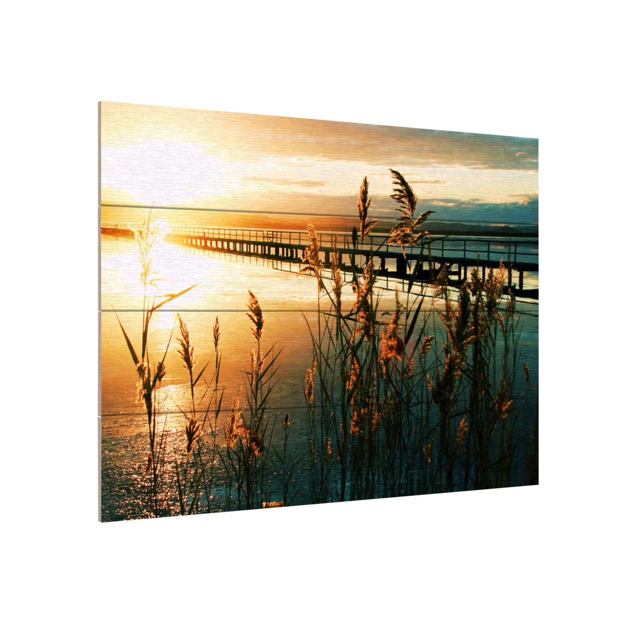 Wall Art 12 X 16 Inches Titled Wish You Were Here Ready To Hang Printed On Wooden Planks