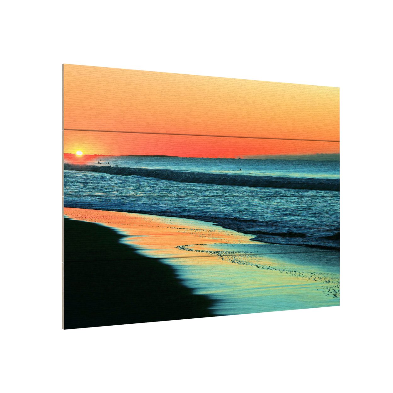 Wall Art 12 X 16 Inches Titled Good Morning Sunshine Ready To Hang Printed On Wooden Planks
