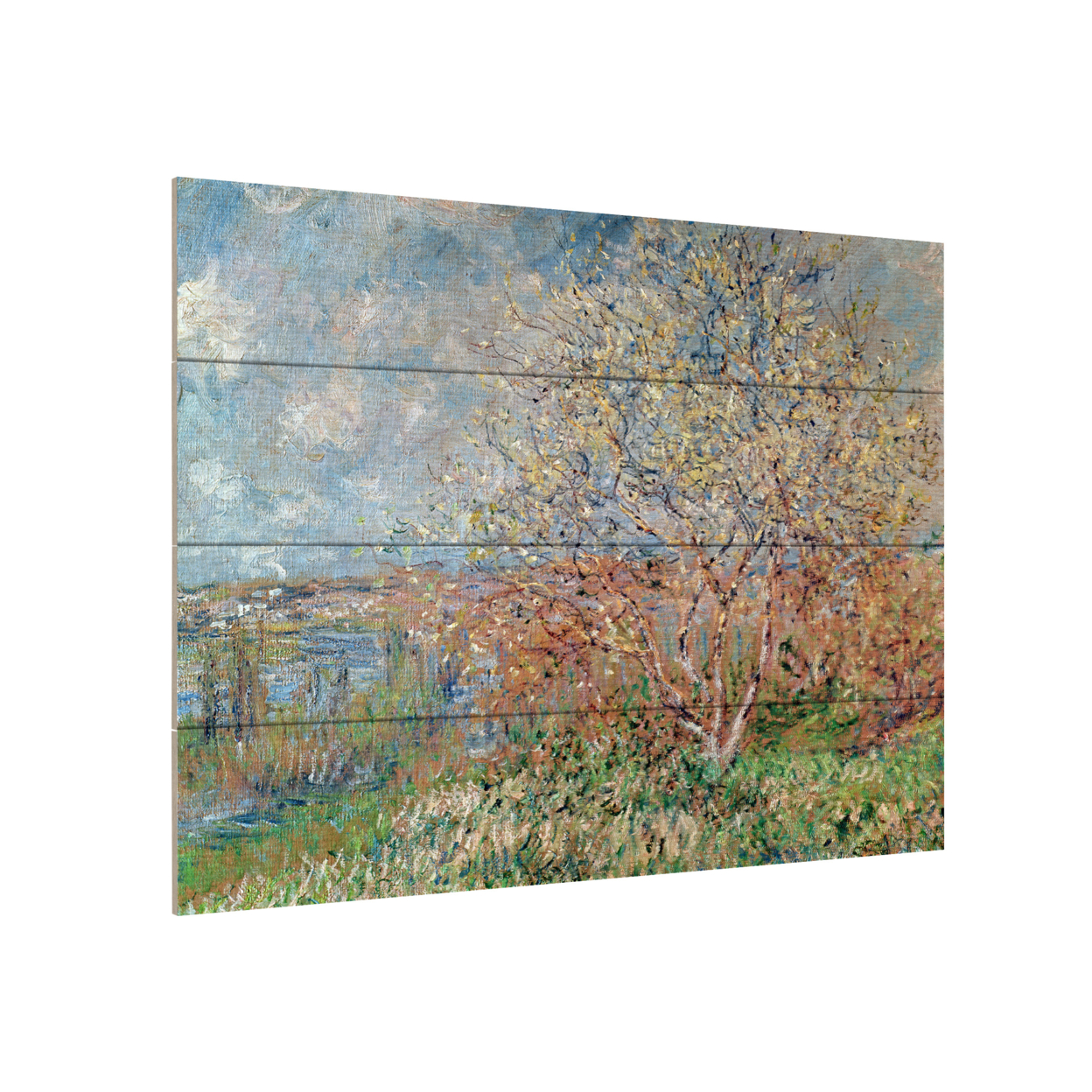 Wall Art 12 X 16 Inches Titled Spring 1880 Ready To Hang Printed On Wooden Planks
