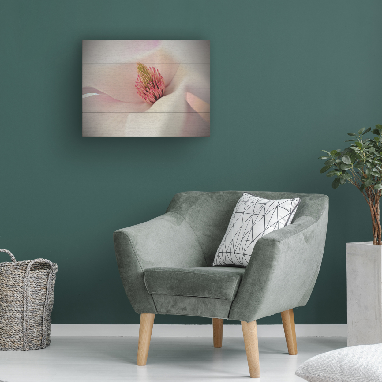 Wall Art 12 X 16 Inches Titled Heart Of Spring Ready To Hang Printed On Wooden Planks
