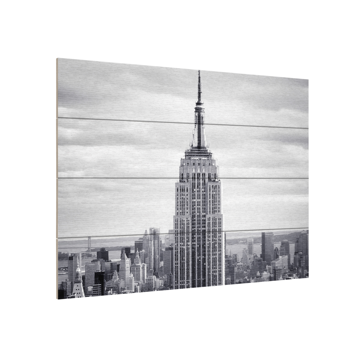 Wall Art 12 X 16 Inches Titled Empire Ready To Hang Printed On Wooden Planks