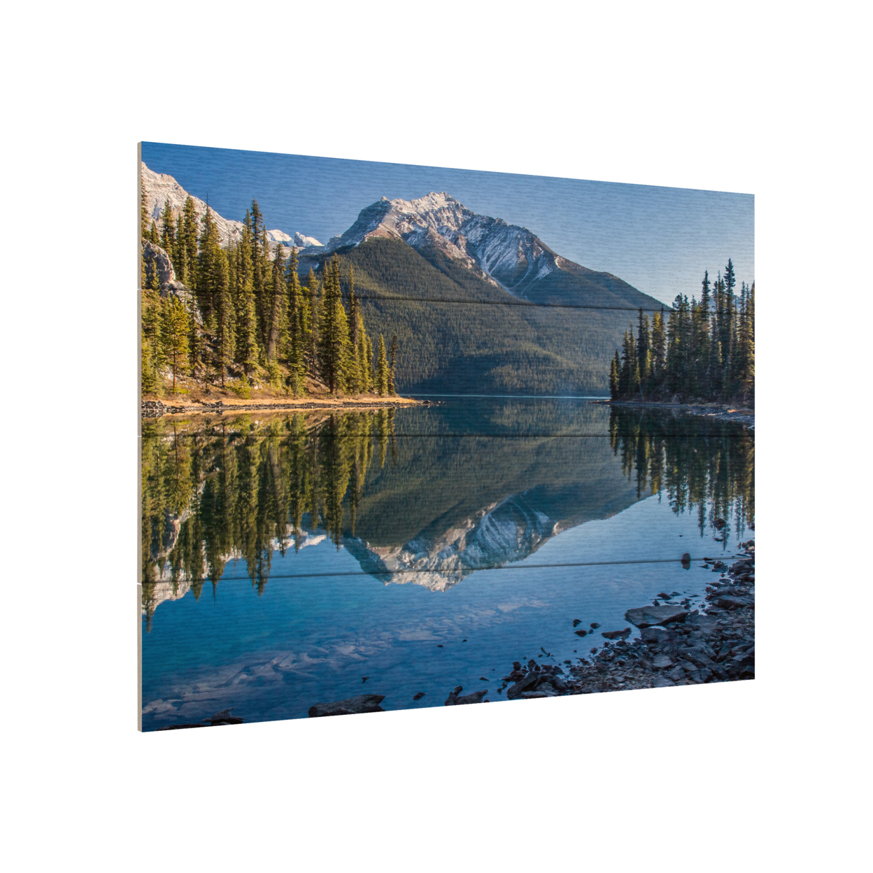 Wall Art 12 X 16 Inches Titled Jasper Morning Ready To Hang Printed On Wooden Planks