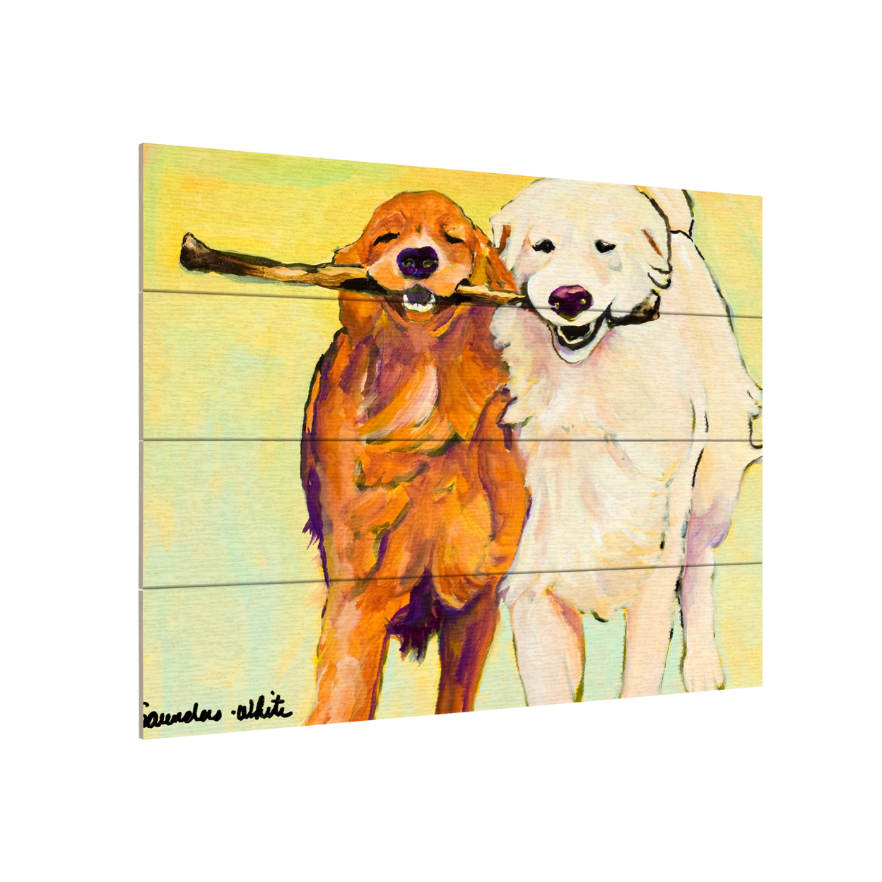 Wall Art 12 X 16 Inches Titled Stick With Me 1 Ready To Hang Printed On Wooden Planks