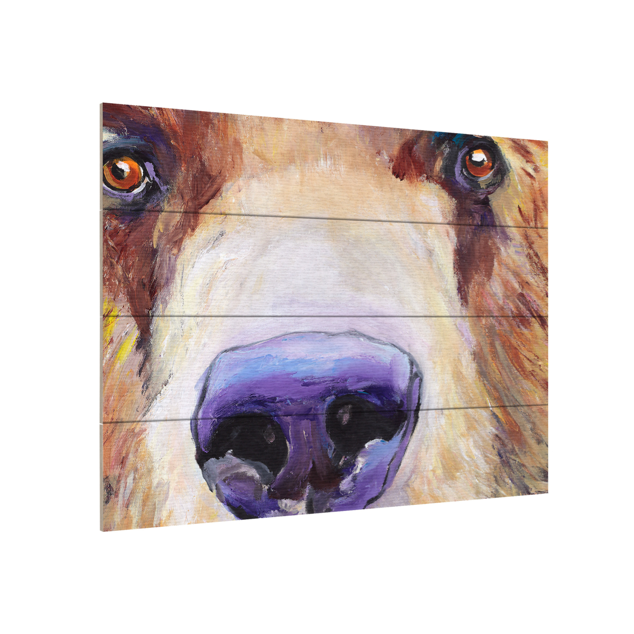 Wall Art 12 X 16 Inches Titled The Sniffer Ready To Hang Printed On Wooden Planks