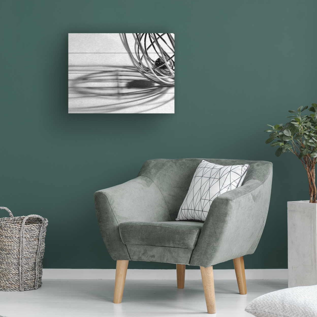 Wall Art 12 X 16 Inches Titled Whisk Ready To Hang Printed On Wooden Planks