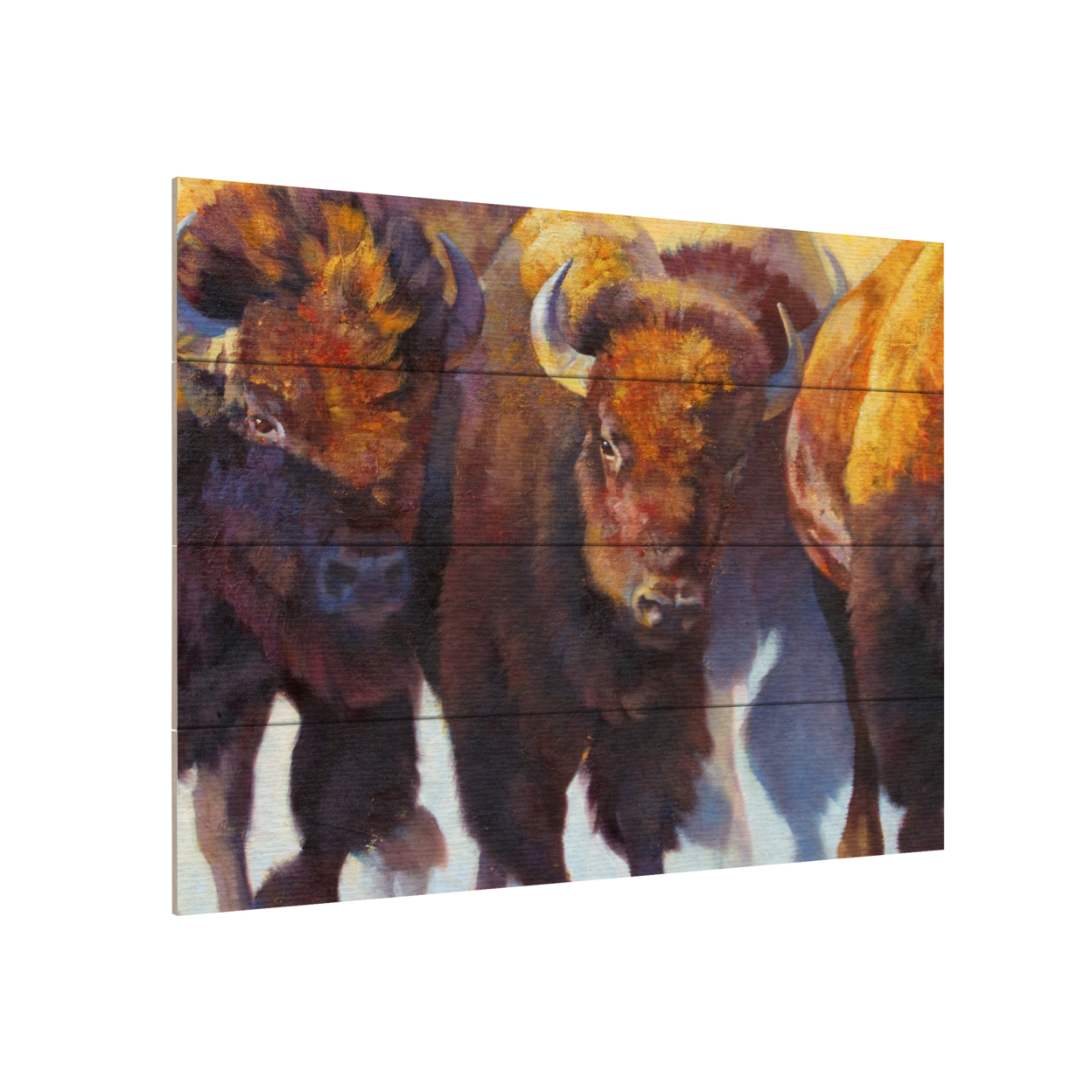 Wall Art 12 X 16 Inches Titled Wall Of Thunder Ready To Hang Printed On Wooden Planks