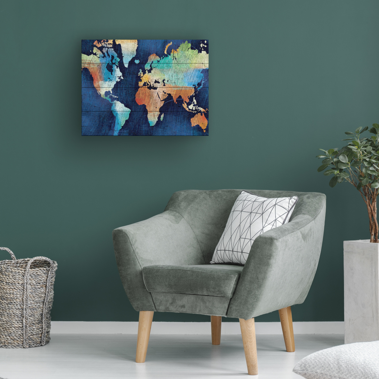 Wall Art 12 X 16 Inches Titled Seasons Change Ready To Hang Printed On Wooden Planks