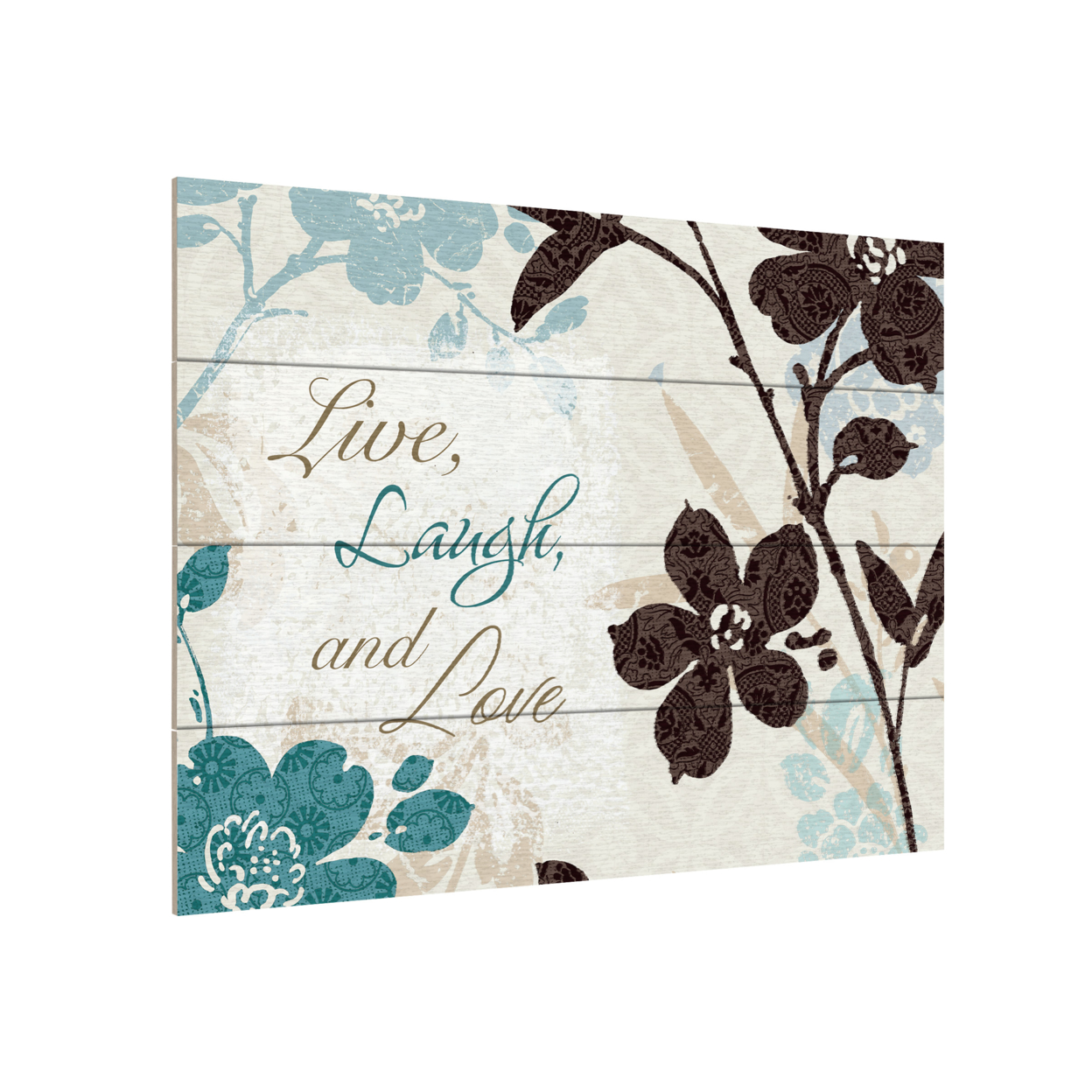 Wall Art 12 X 16 Inches Titled Botanical Touch Quote II Ready To Hang Printed On Wooden Planks