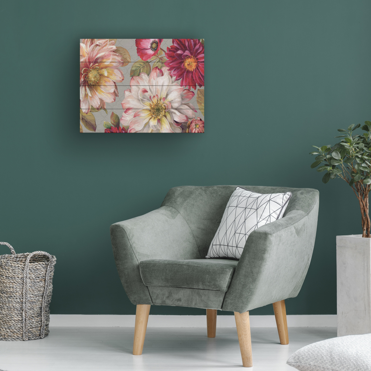 Wall Art 12 X 16 Inches Titled Classically Beautiful I Ready To Hang Printed On Wooden Planks