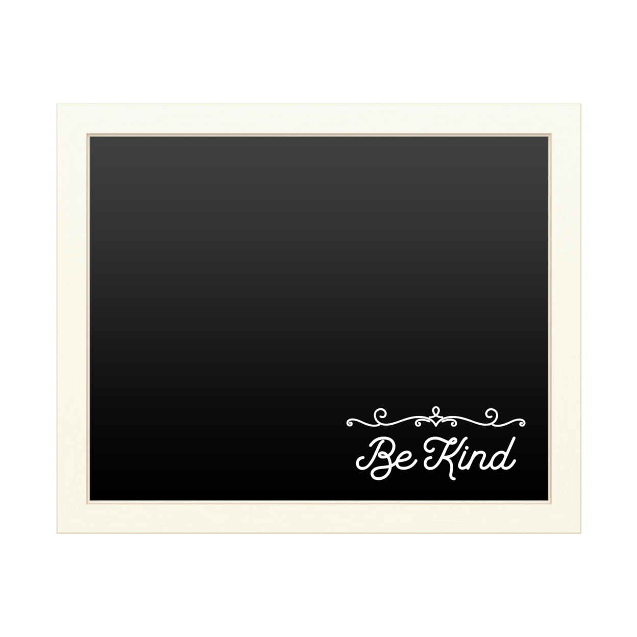 16 X 20 Chalk Board With Printed Artwork - Be Kind Script White Board - Ready To Hang Chalkboard