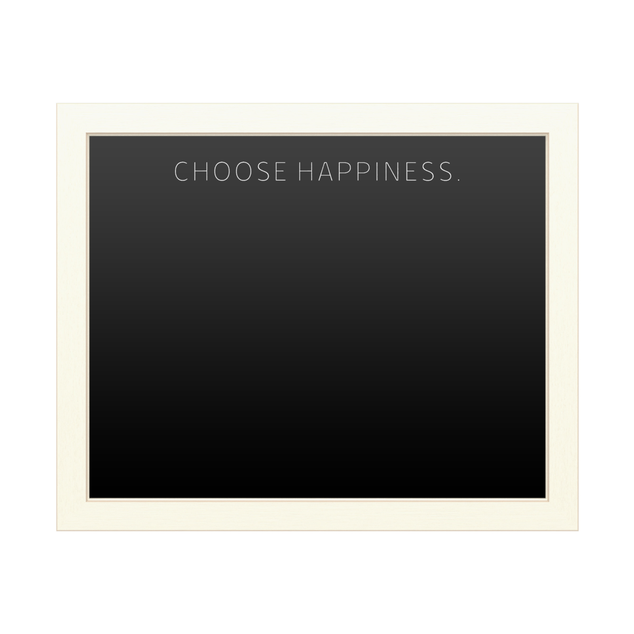 16 X 20 Chalk Board With Printed Artwork - Choose Happiness White Board - Ready To Hang Chalkboard