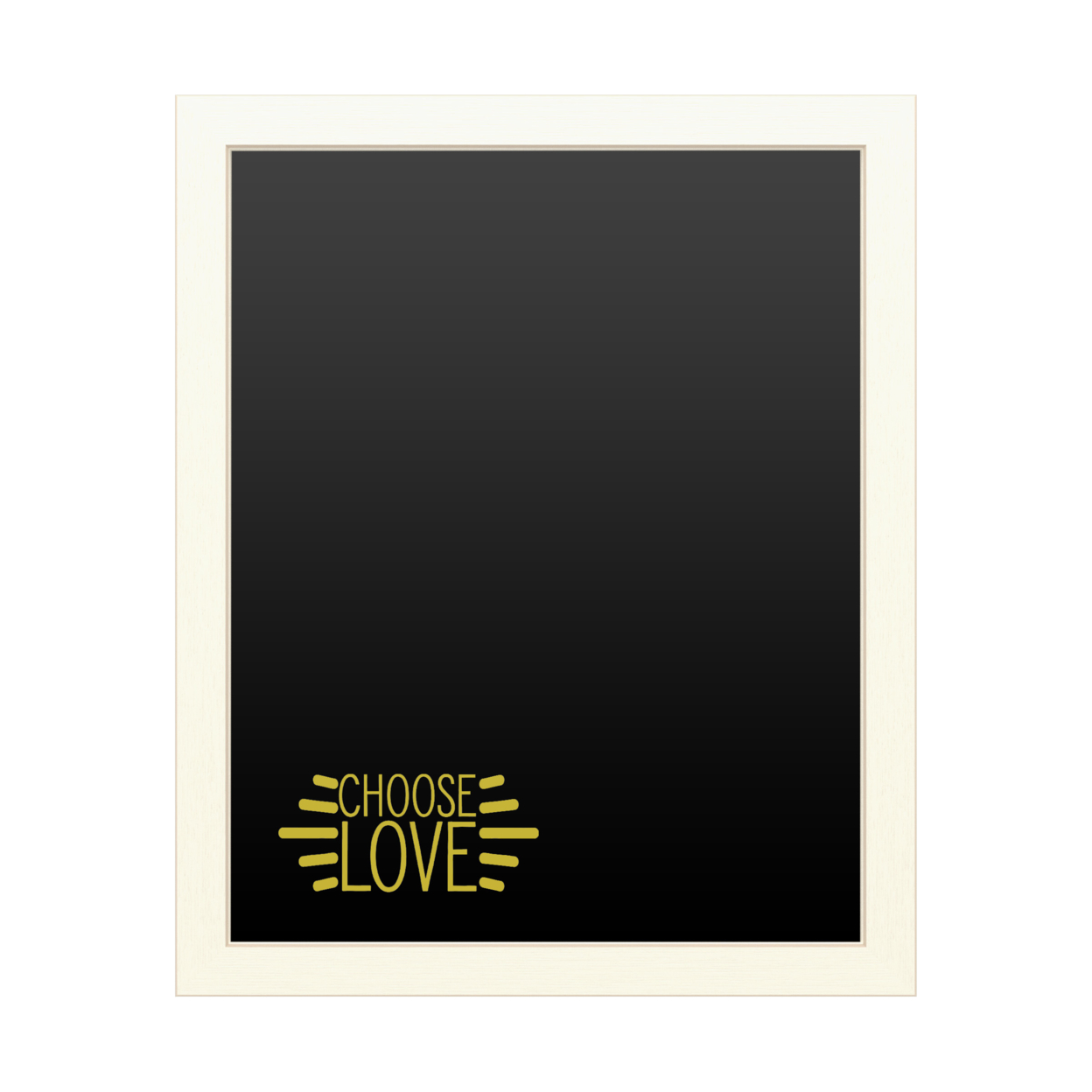 16 X 20 Chalk Board With Printed Artwork - Choose Love 2 White Board - Ready To Hang Chalkboard