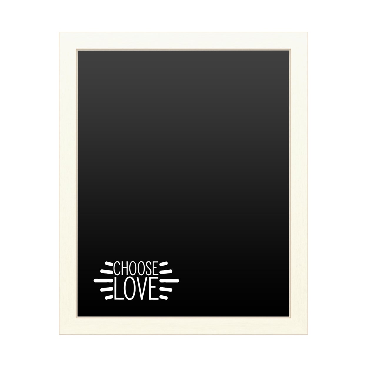 16 X 20 Chalk Board With Printed Artwork - Choose Love White Board - Ready To Hang Chalkboard