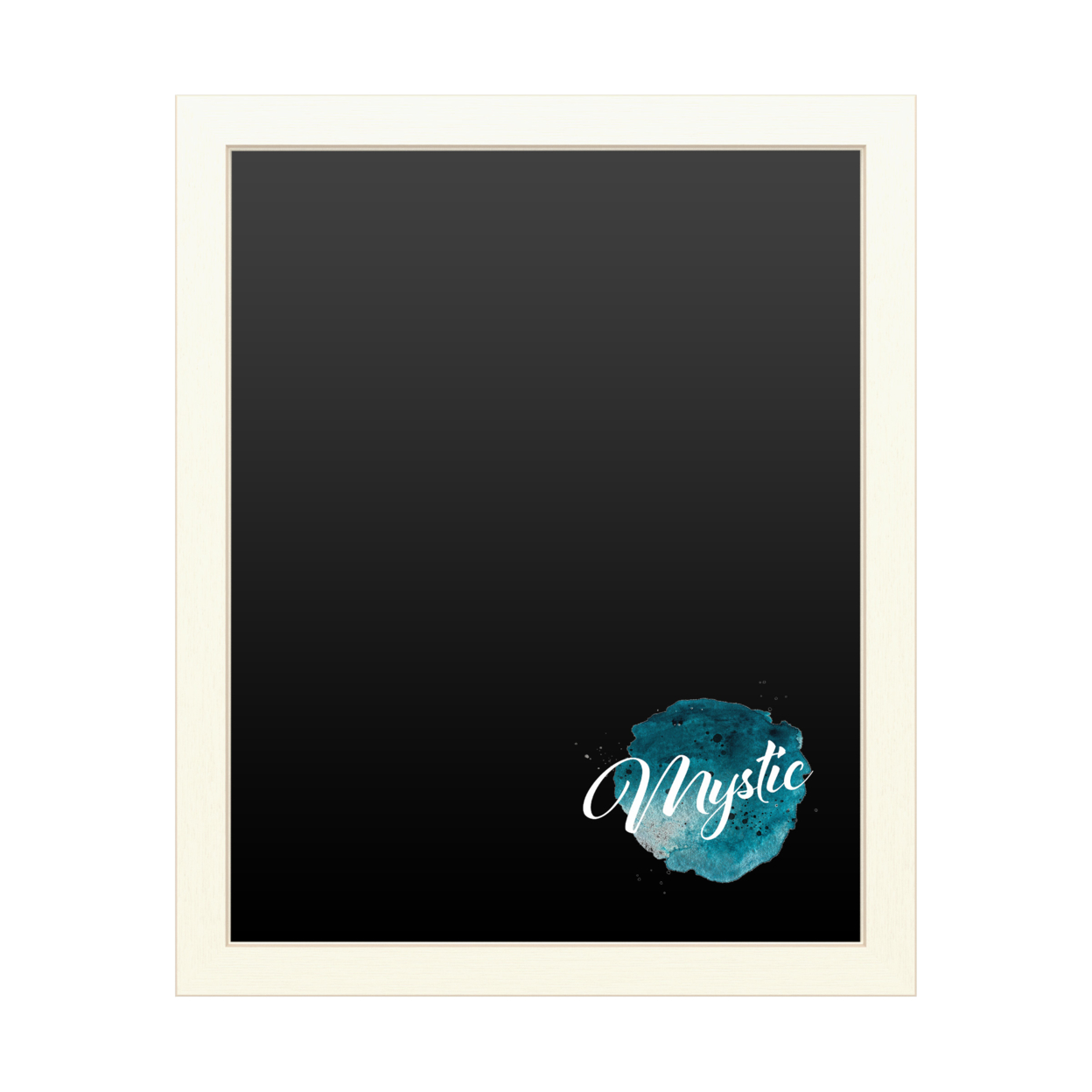 16 X 20 Chalk Board With Printed Artwork - TypeLike Mystic Water White Board - Ready To Hang Chalkboard