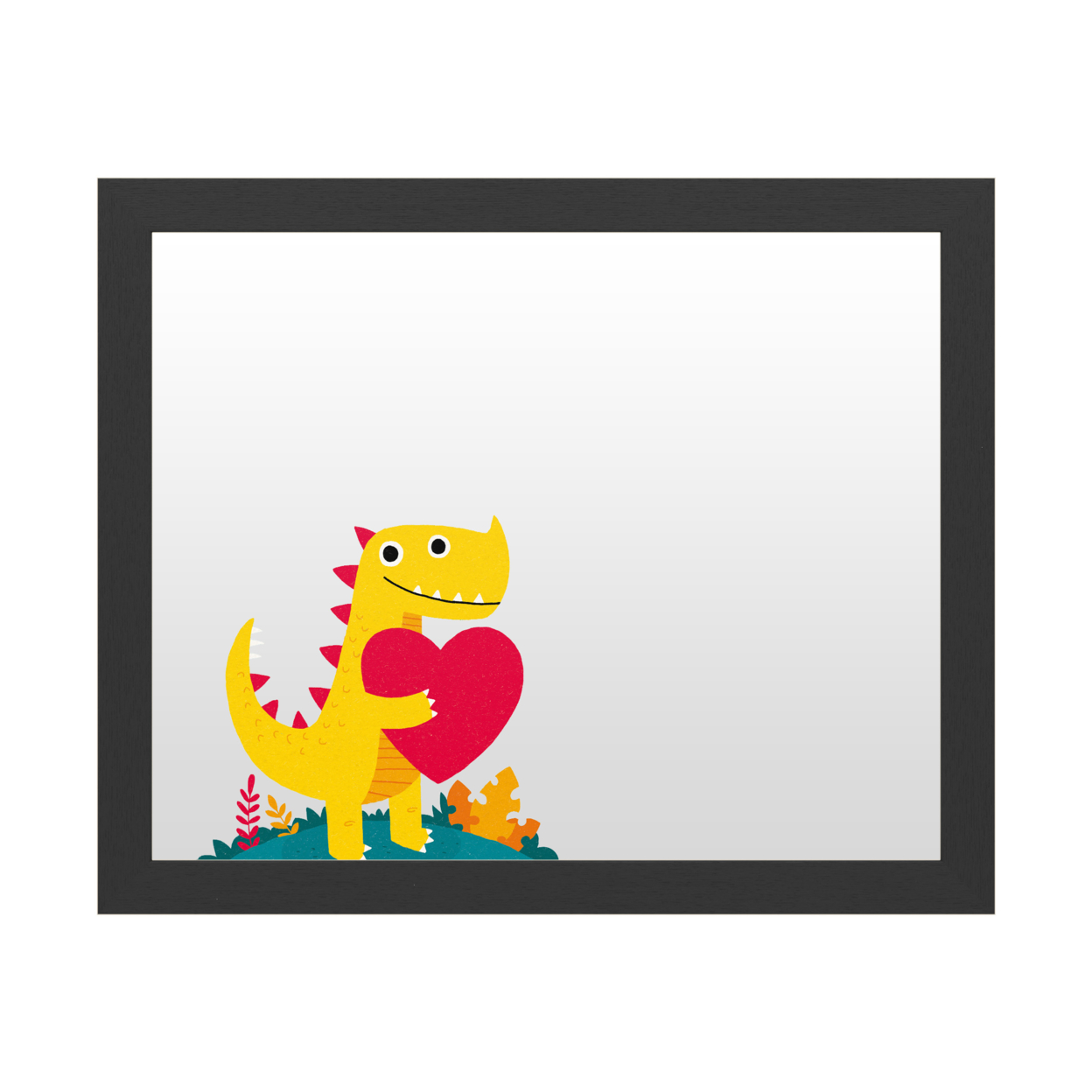 Dry Erase 16 X 20 Marker Board With Printed Artwork - Michael Buxton Dino Love White Board - Ready To Hang