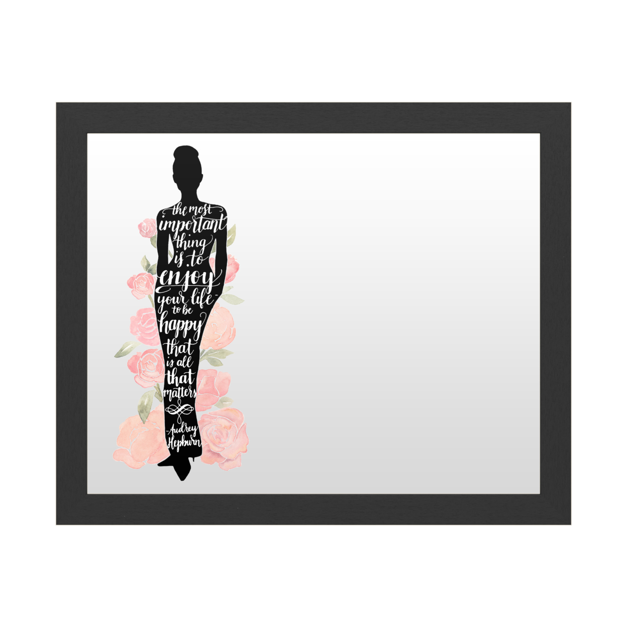 Dry Erase 16 X 20 Marker Board With Printed Artwork - Grace Popp Iconic Woman Iii White Board - Ready To Hang