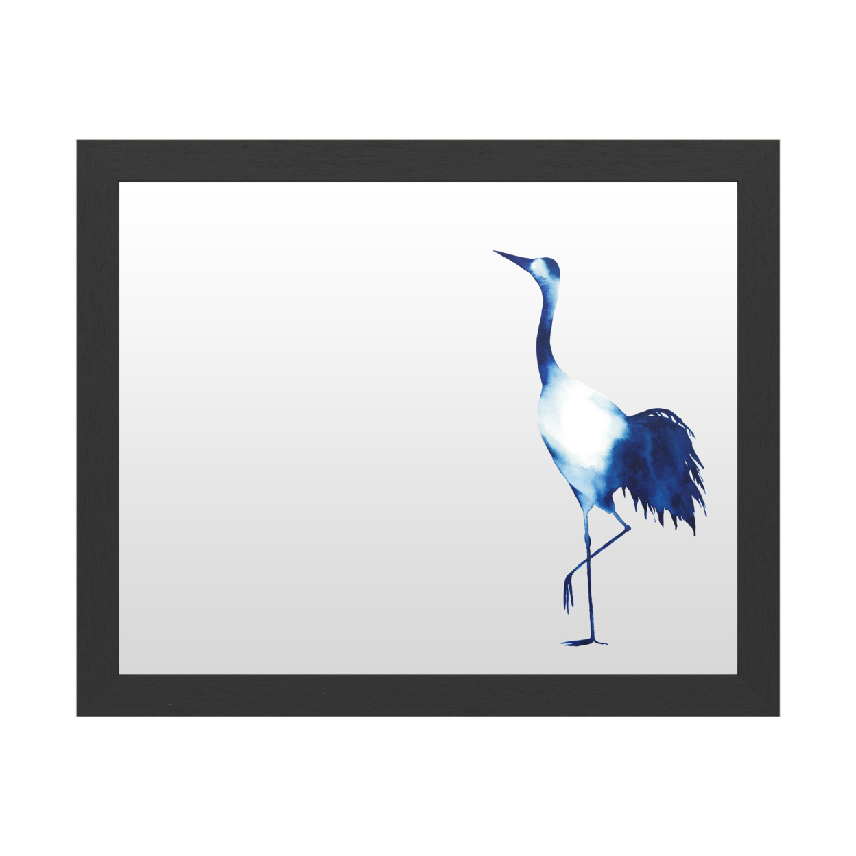 Dry Erase 16 X 20 Marker Board With Printed Artwork - Grace Popp Ink Drop Crane I White Board - Ready To Hang
