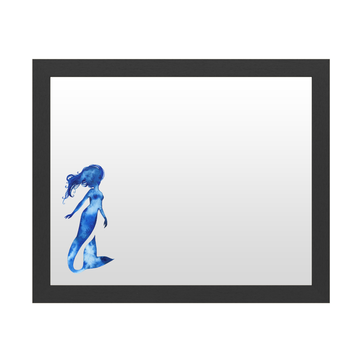 Dry Erase 16 X 20 Marker Board With Printed Artwork - Grace Popp Blue Sirena Ii White Board - Ready To Hang