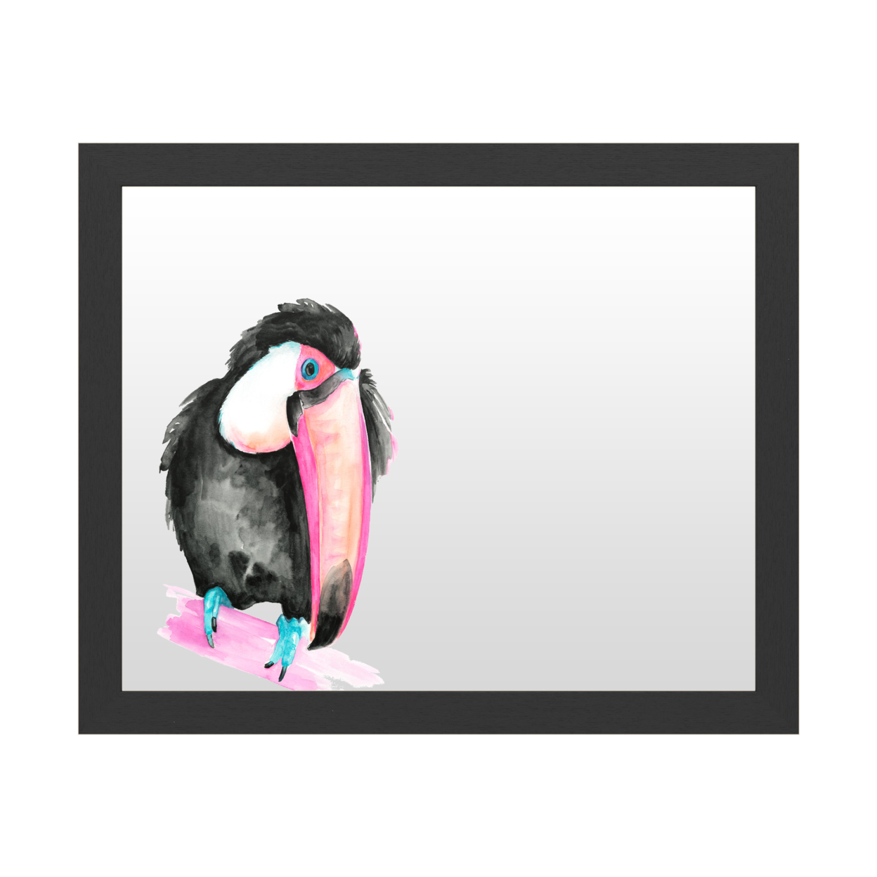 Dry Erase 16 X 20 Marker Board With Printed Artwork - Jennifer Paxton Parker Technicolor Toucan I White Board - Ready To Hang