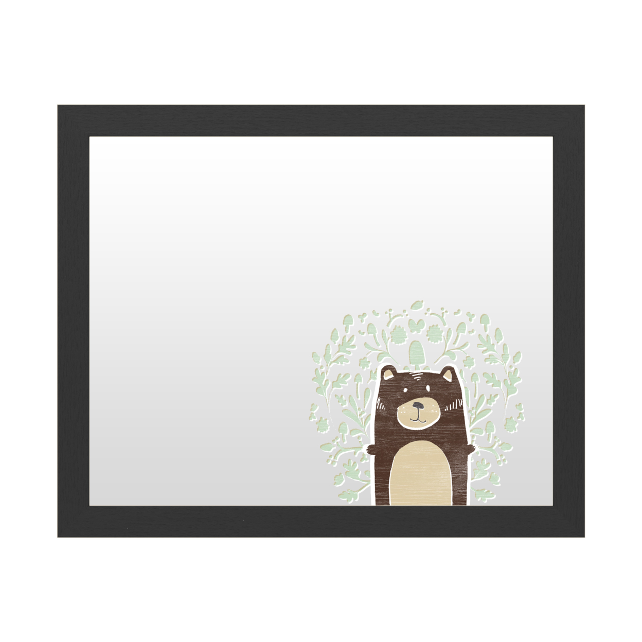 Dry Erase 16 X 20 Marker Board With Printed Artwork - June Erica Vess Woodland Cutie I White Board - Ready To Hang