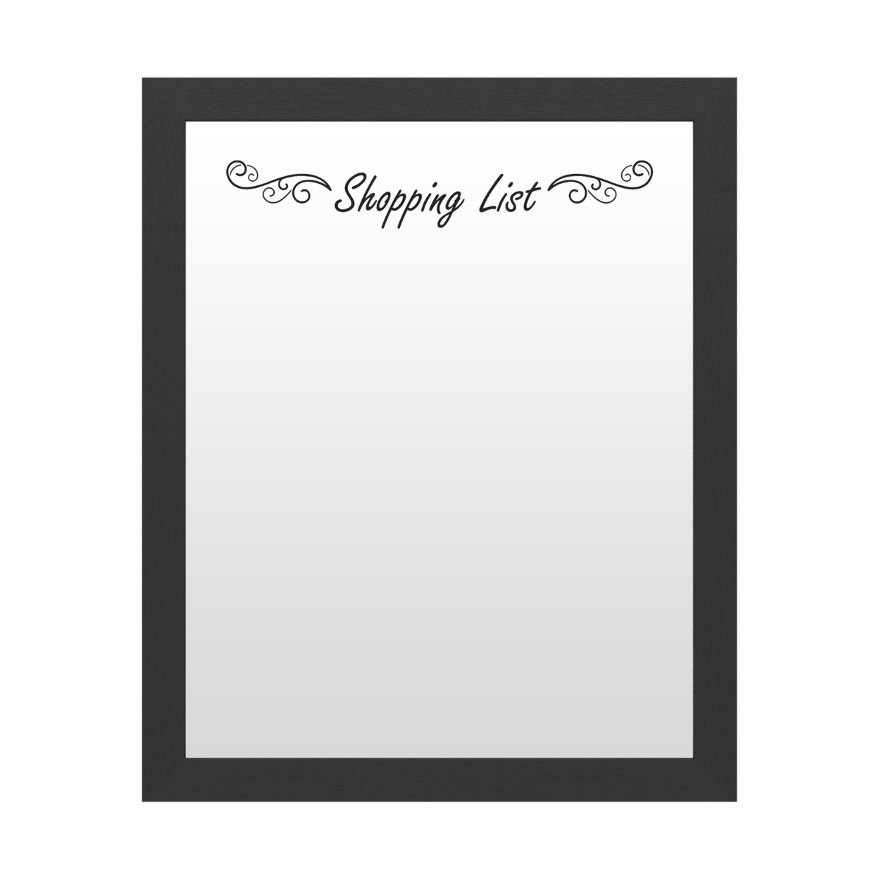 Dry Erase 16 X 20 Marker Board With Printed Artwork - Shopping List White Board - Ready To Hang