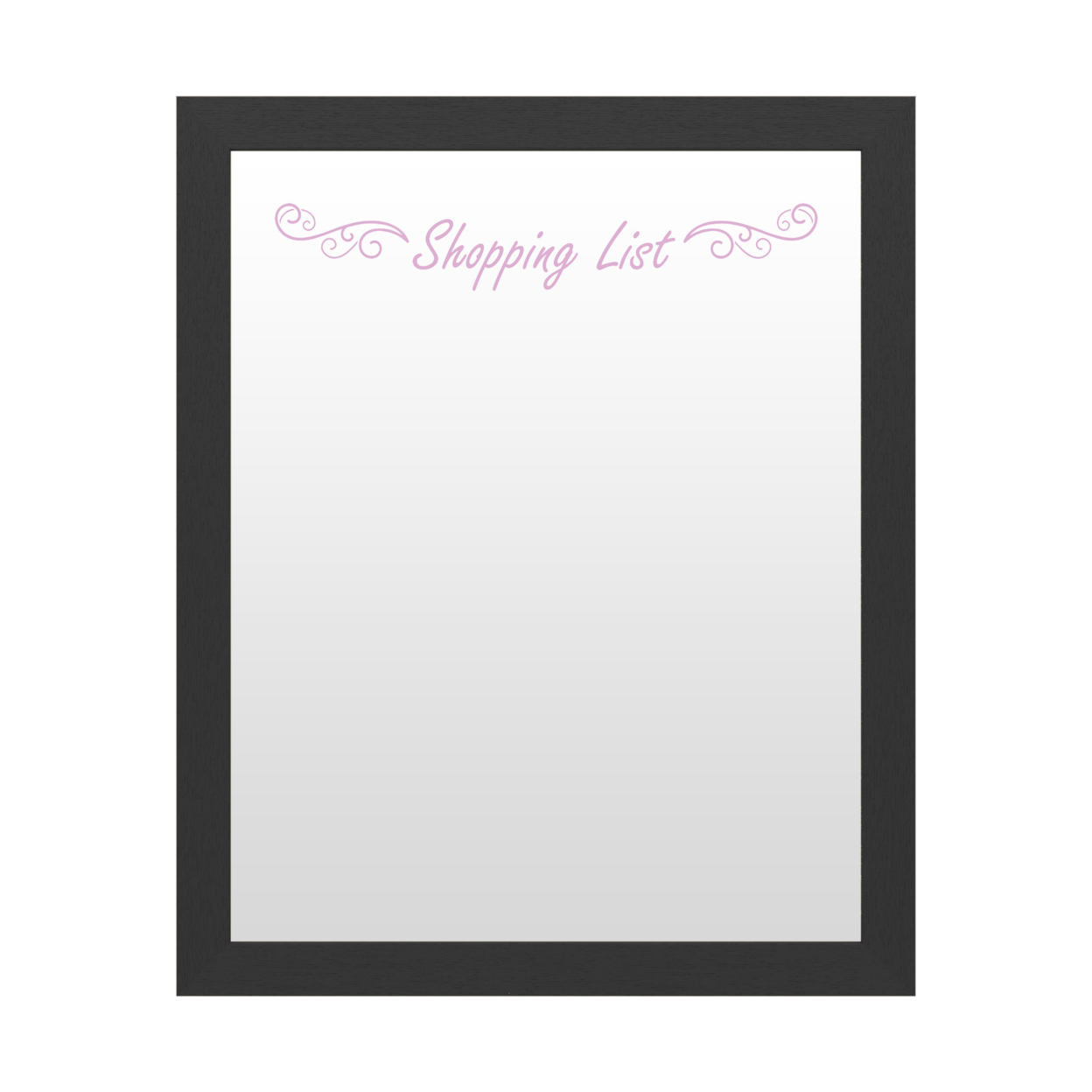 Dry Erase 16 X 20 Marker Board With Printed Artwork - Shopping List 2 White Board - Ready To Hang