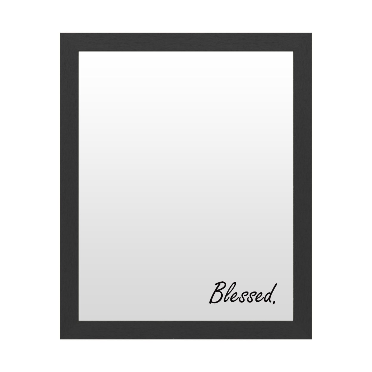 Dry Erase 16 X 20 Marker Board With Printed Artwork - Blessed Script White Board - Ready To Hang
