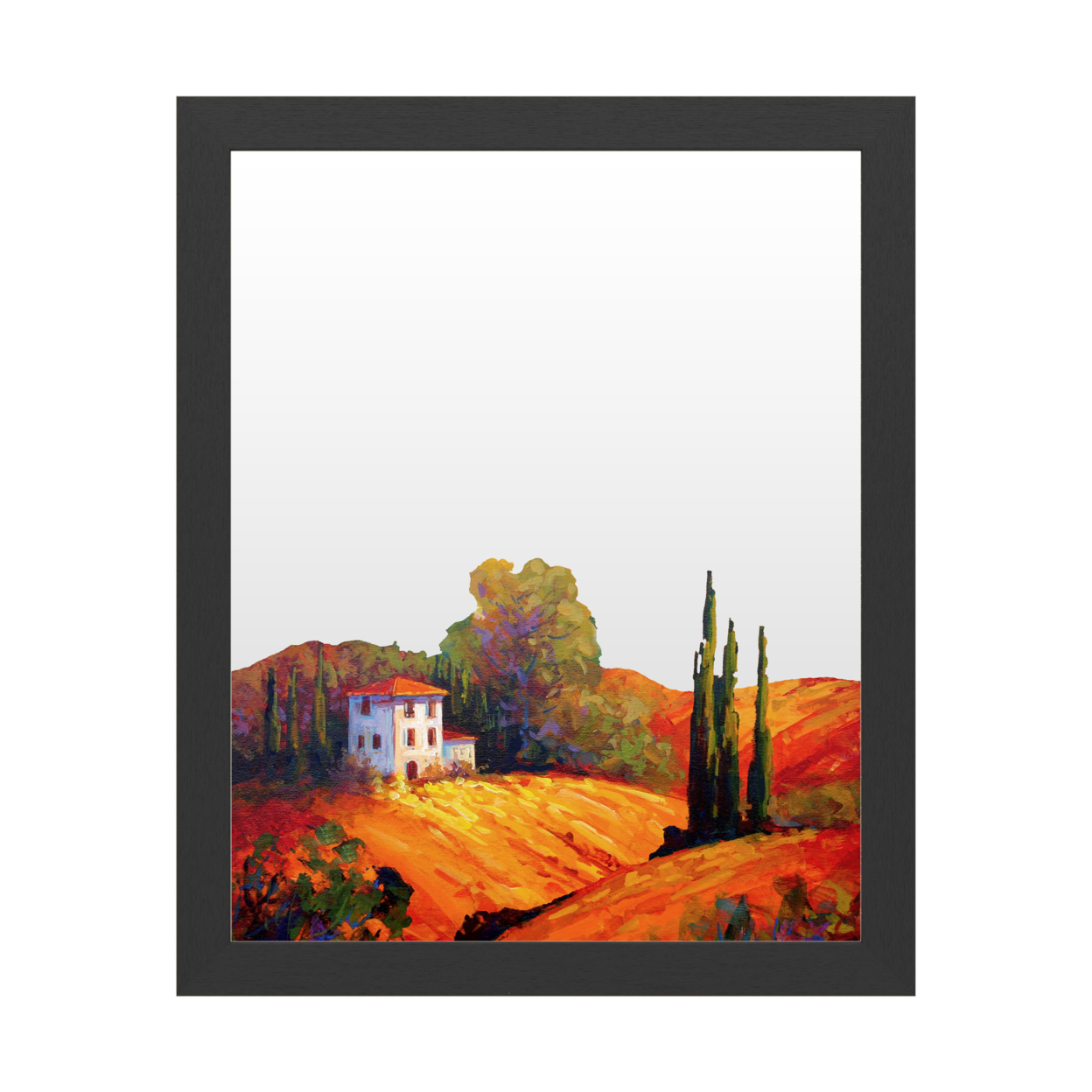 Dry Erase 16 X 20 Marker Board With Printed Artwork - Marion Rose Tuscan Villa Evening White Board - Ready To Hang