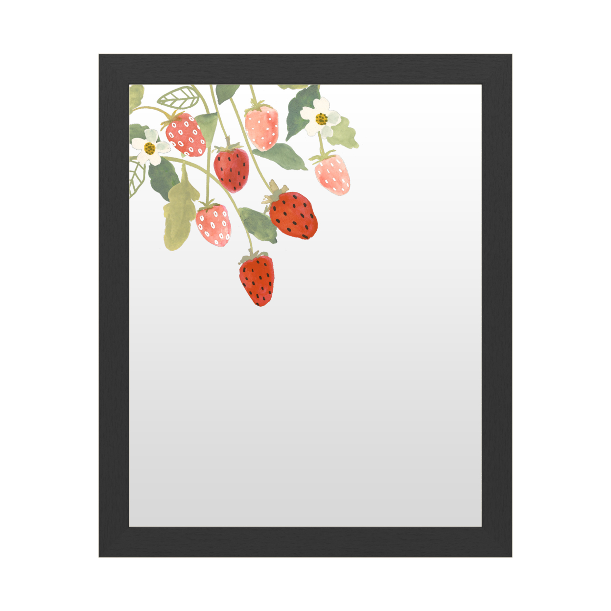 Dry Erase 16 X 20 Marker Board With Printed Artwork - Victoria Borges Fresh Fruit I White Board - Ready To Hang