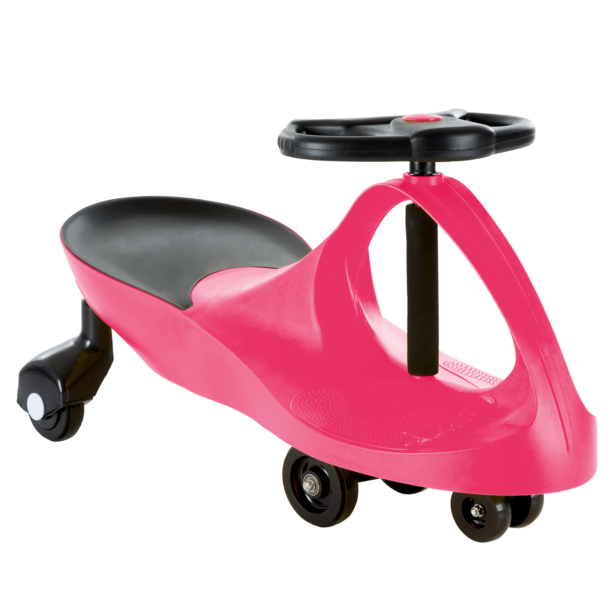 Ride On Toy ZigZag Twistcar Wiggle Steering No Batteries Kids Energy Operated Kids Ages 2 - 6 - Pink